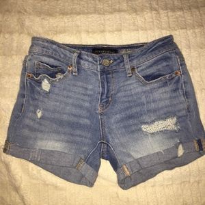denim shorts